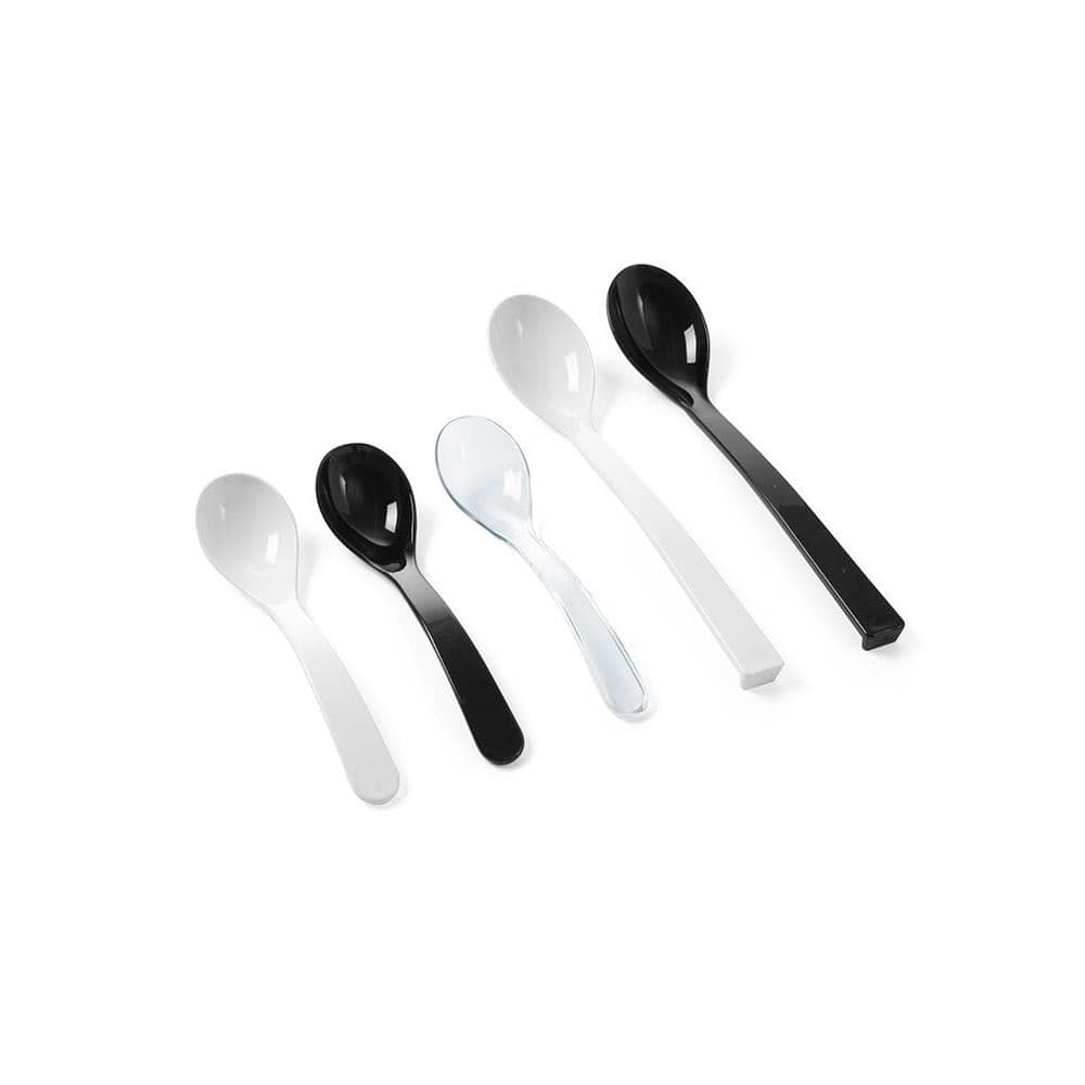 Lingura pentru salata, plastic SAN, neagra 335 mm 60 ml