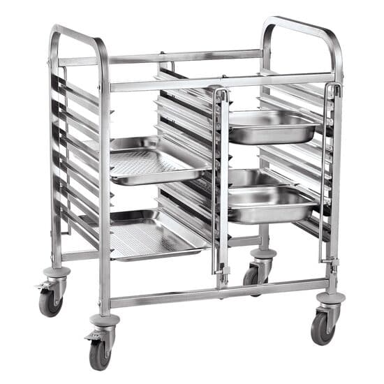 Carucior mobil dublu - 12 x GN 1/1 , 810x610x(H)960mm