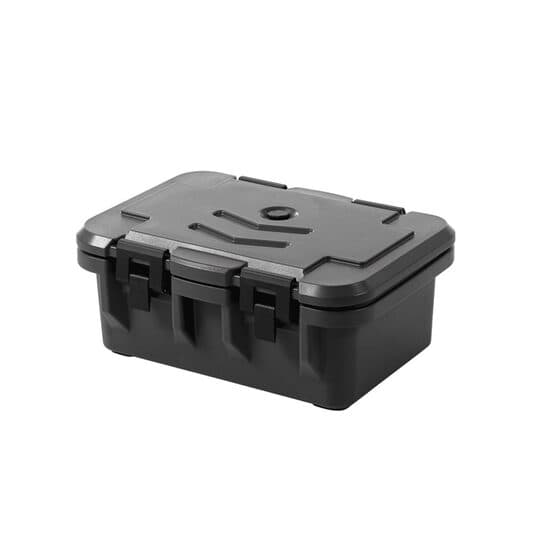 Container termo- izolat catering GN 1/1, incarcare frontala, marime interioara GN 1/1 - H 20 cm, Amerbox, dimensiuni exterioare 630x440x(H)305 mm