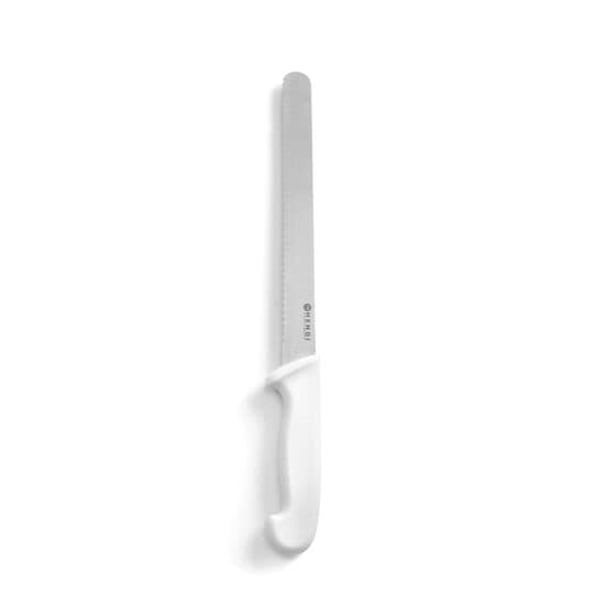 Cutit paine - maner alb - 250/385 mm - potrivit si pentru uz profesional