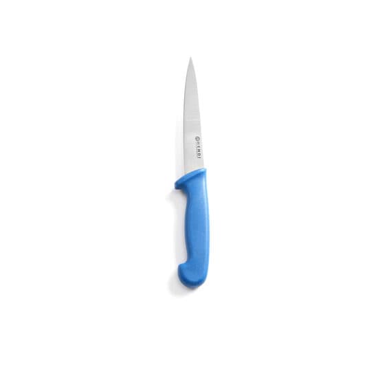 Cutit pentru transat carne / filetat, lama 15 cm / cutit 30 cm, maner albastru polipropilena, respecta normele de igiena HACCP