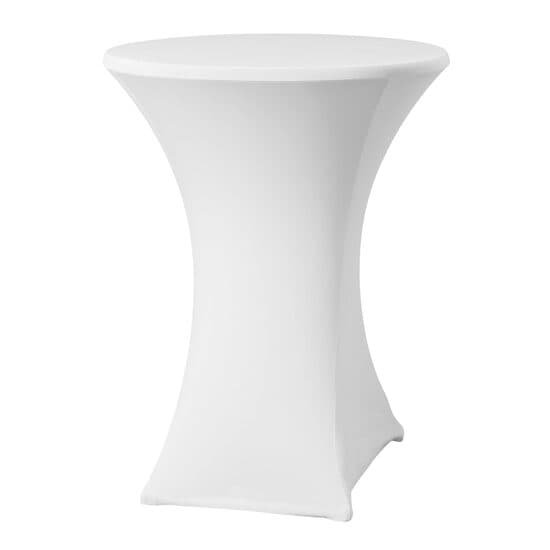 Fata de masa pentru mese tip bar/cockteil, crem, diametru 850x(h)1150mm,