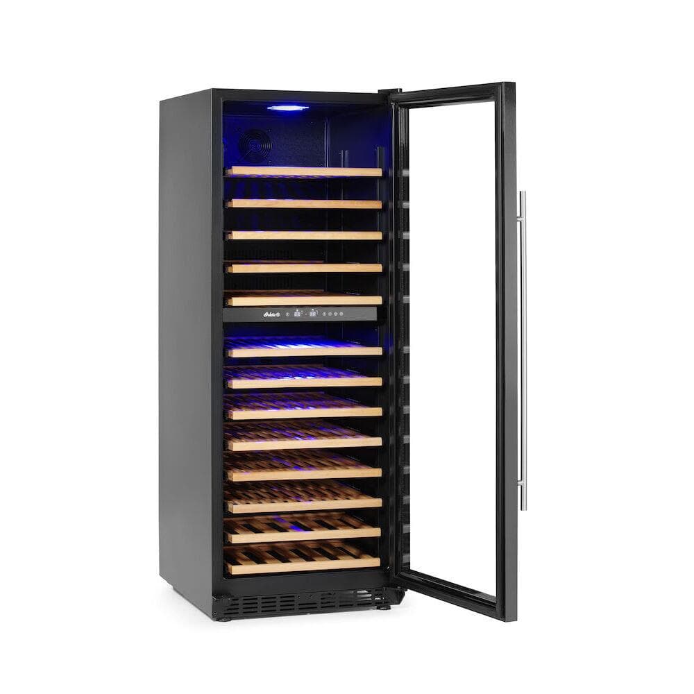 Dulap frigorific pentru vin cu reglare temperatura in 2 zone, 135 sticle, 387 litri, 220-240V/90W, 595x680x(H)1625 mm