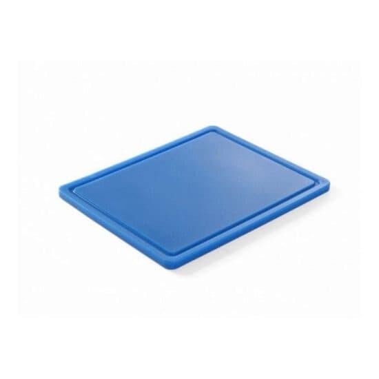 Tocator albastru GN1/1 - 530x325x(H)15 mm, polietilena HDPE, 2 fete taiere, respecta normele de igiena HACCP