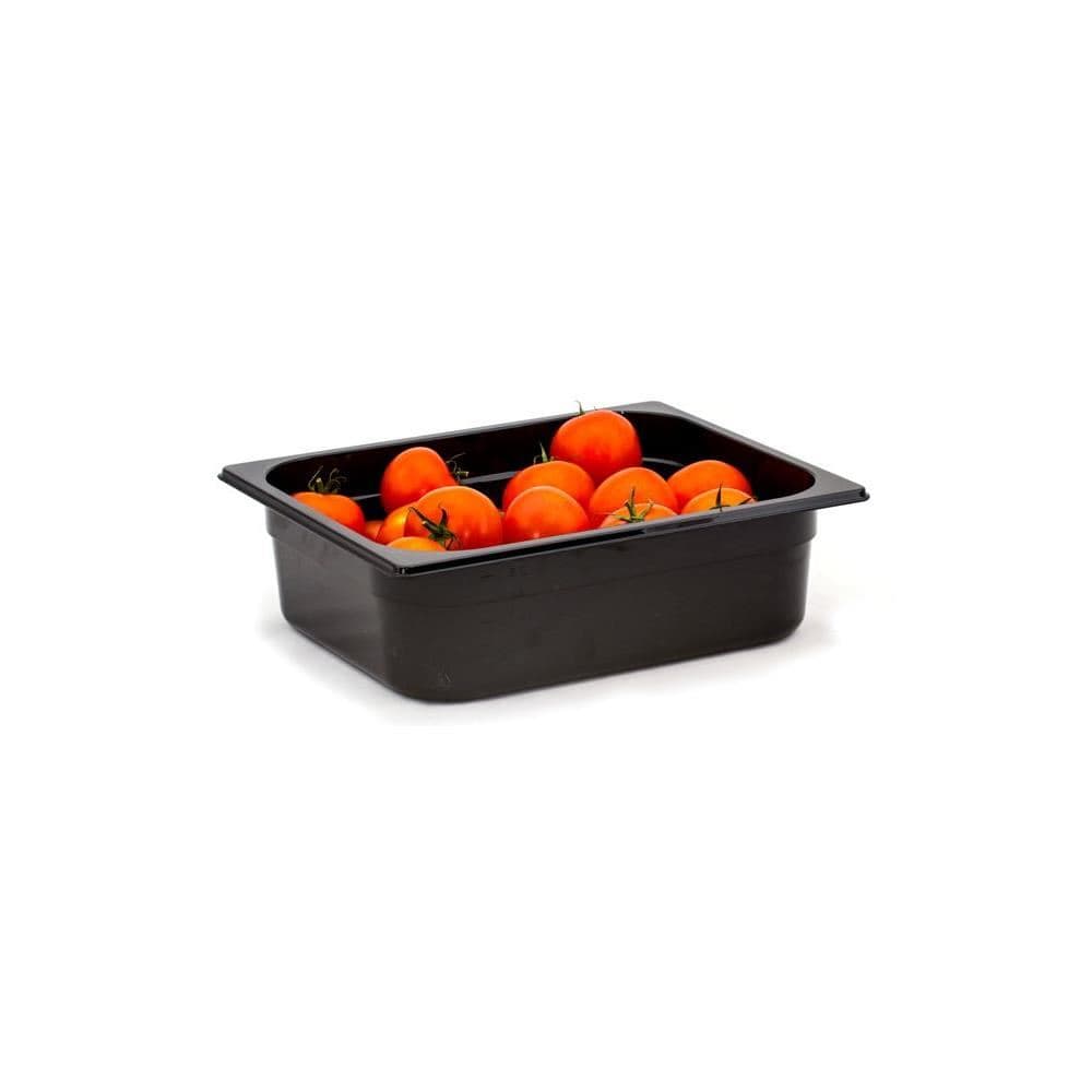 Tava profesionala Gastronorm 1/2 policarbonat negru - 12.5L 325x265x(H)200mm rezistent la temperatura -40? to 110?C