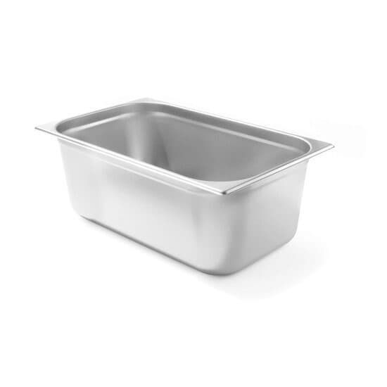 Gastronorm GN 1/1 20 mm 2.5 lt , gama Budget Line, otel inoxidabil, rezistent la temperatura -40 gr. Celsius/ 300 gr. Celsius