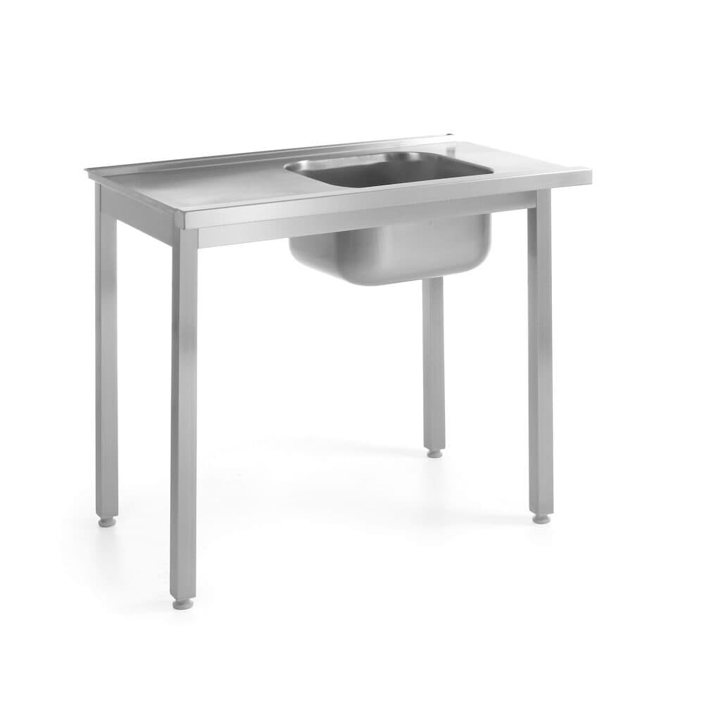 Masa intrare pentru masina de spalat vase, pregatita pentru asamblare, Kitchen Line, Dreapta, 1000x600x(H)850mm