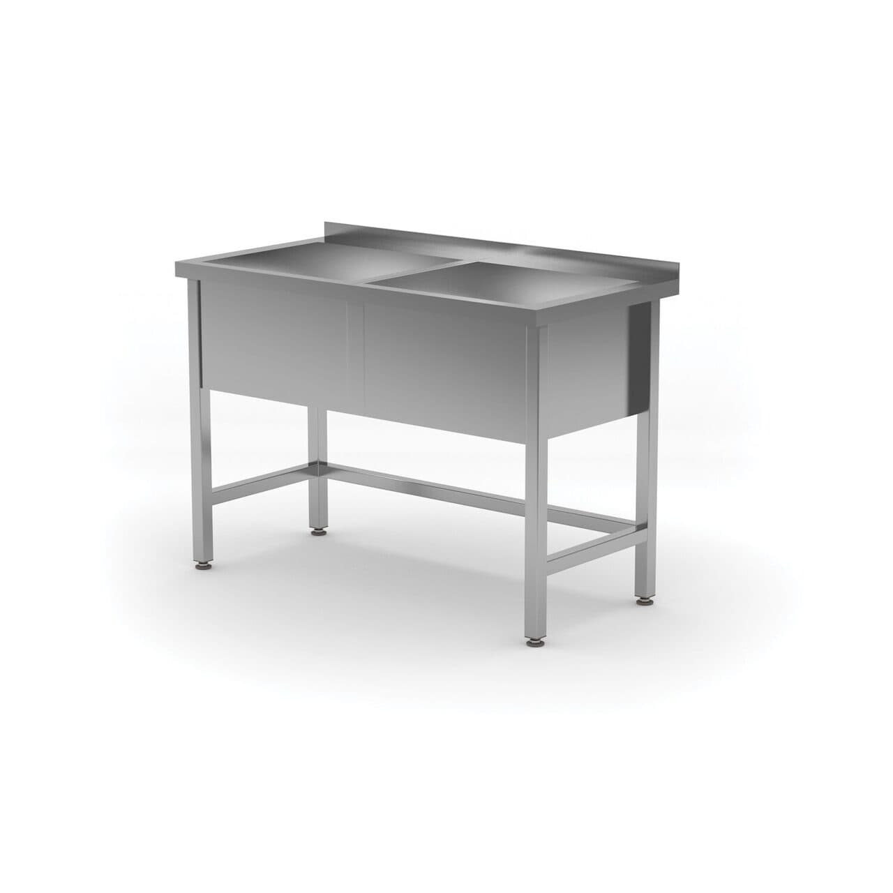 Spalator dublu - sudat, adancime: 600 mm, bazin: 300 mm., Profi Line, 1200x600x(H)850mm