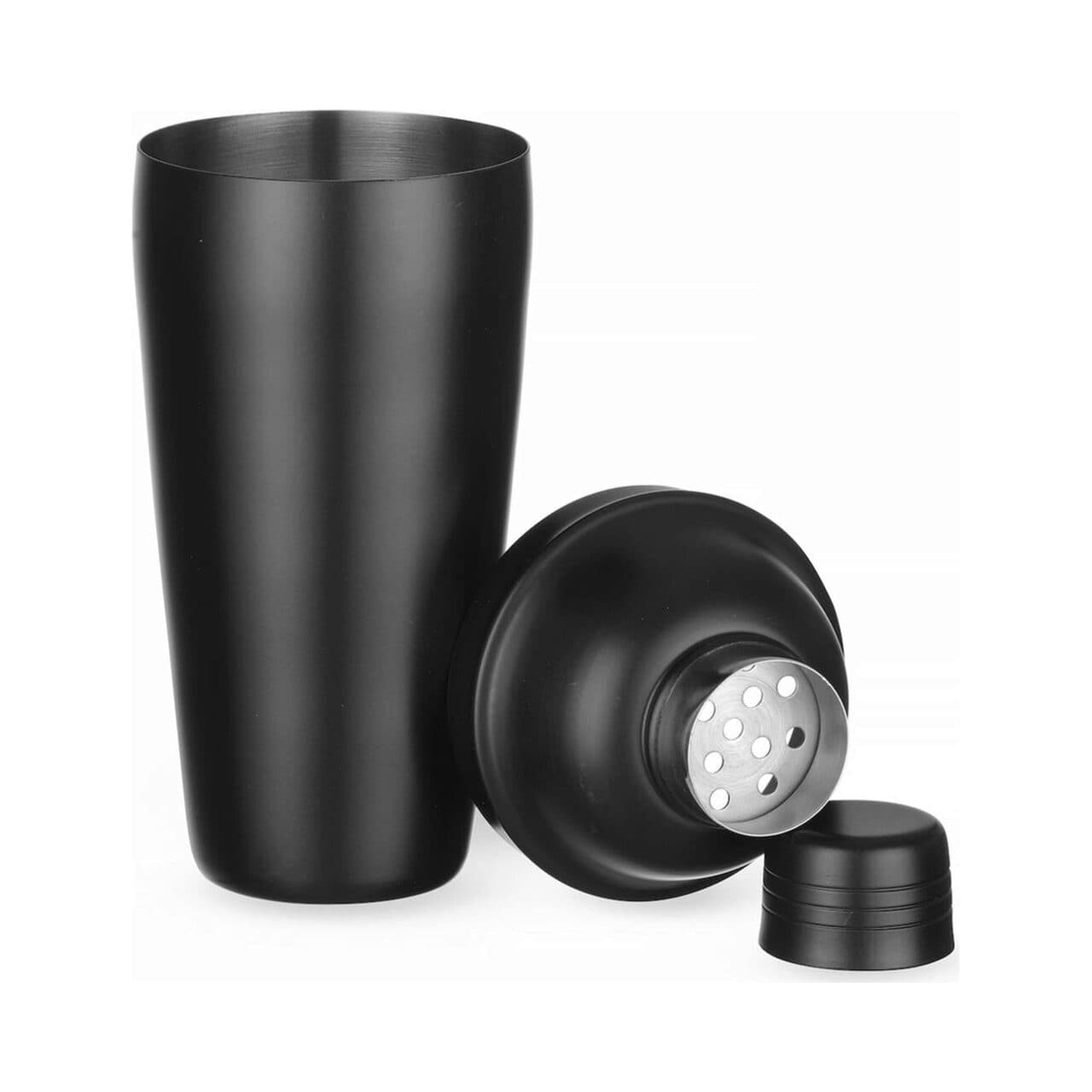 Shaker Cobbler 3 parti, Bar up, Negru, ø85x(H)240mm