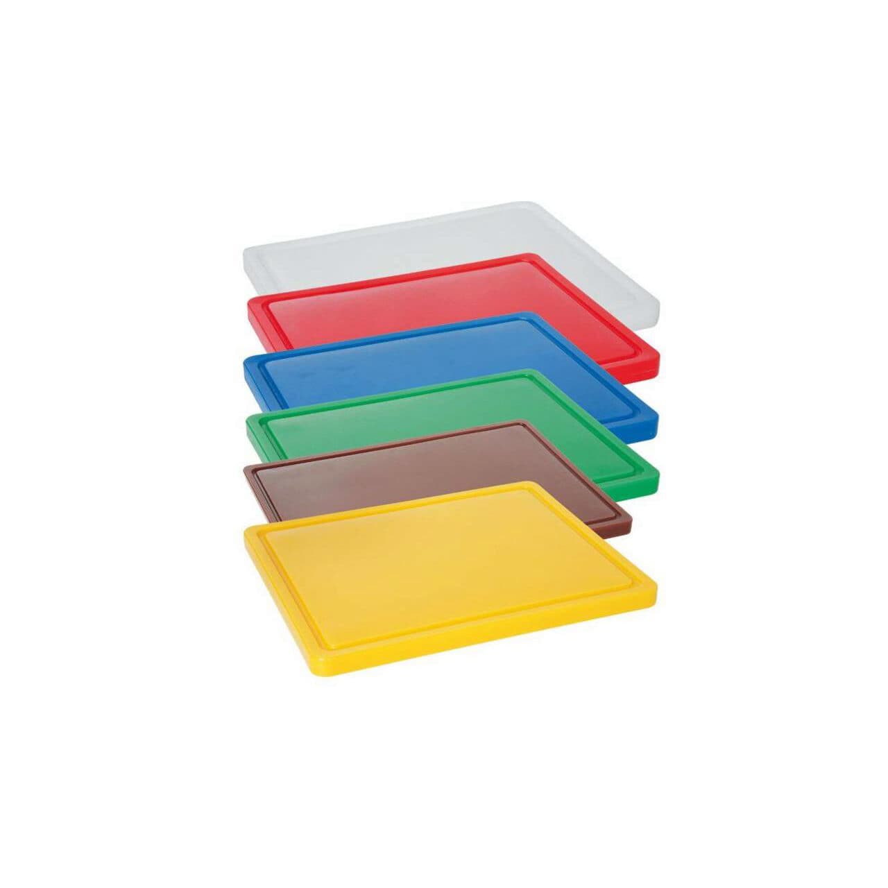 Tocator albastru, 26.5x32.5x(H)1.2 cm - GN1/2, cu sant de scurgere, polietilena HDPE 500, respecta normele de igiena HACCP, Hendi