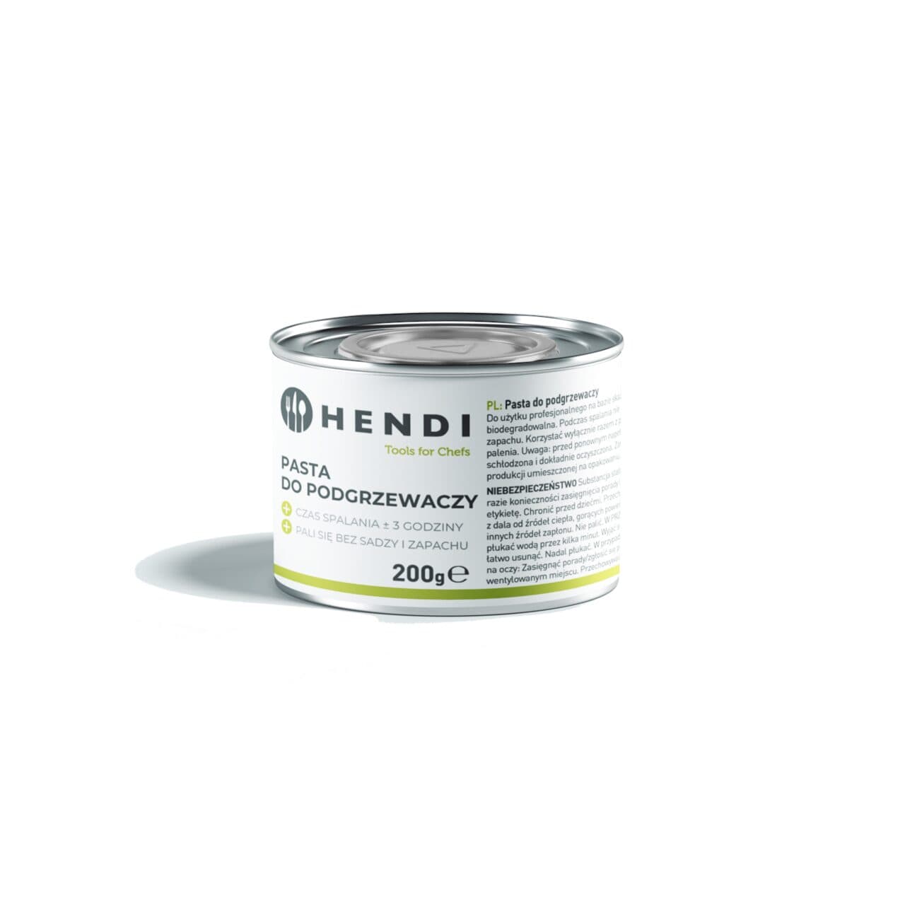 Combustibil pentru chafing dish, conserva de 200 gr.set de 48 buc. fabricat din alcool etilic bio
