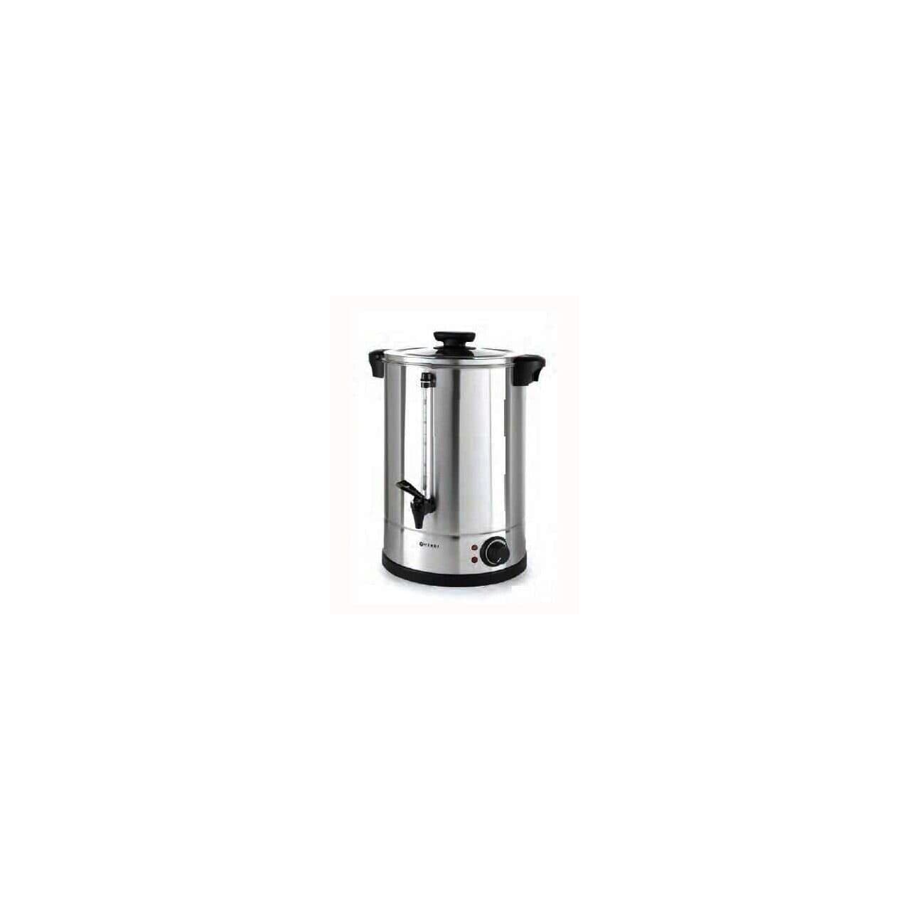 Boiler profesional pentru bauturi calde, Hendi, 2250 W, 20 L, Temp 30 - 100 C , Argintiu, sistem inchidere "Twist-lock", Inox, 360x380x(H)59