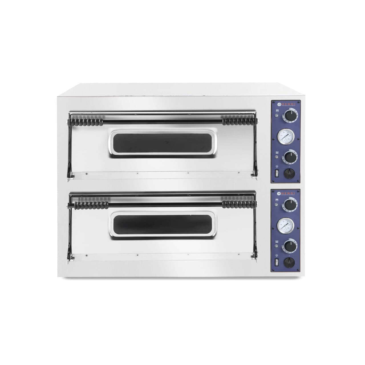 Cuptor pizza profesional Basic XL 44 Inox 2 camere 12000 W interval temperatura 50?C - 500?C Hendi 1000x844x(H)745 mm
