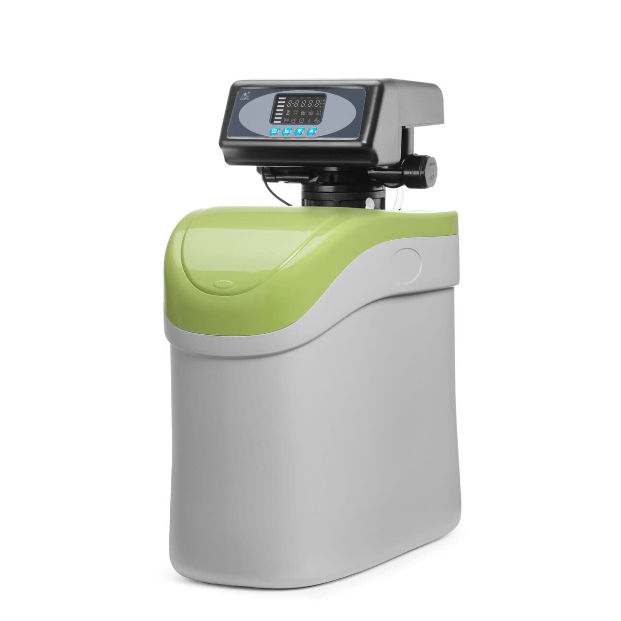 Sistem automat de dedurizare a apei prin ionizare, debit apa 5 l/min, cu panou control digital, Hendi, rezervor regenerare 7,7 kg, 206x380x(H)480 mm