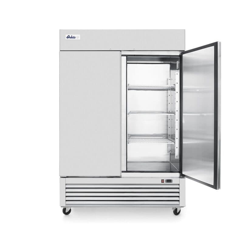 Frigider profesional ARKTIC by Hendi Kitchen Line cu 2 usi 1300 L 1382x800x(H)2100 mm otel inoxidabil -5/+5°C 6 rafturi potrivite pentru GN 2/1