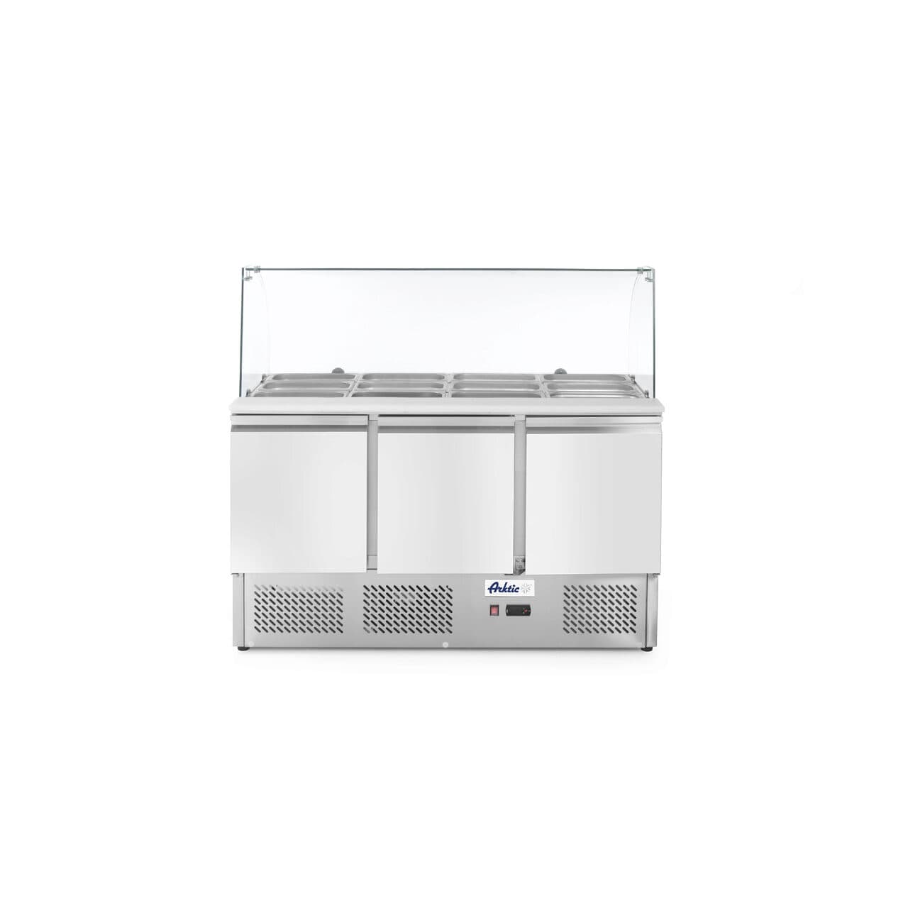 Masa rece cu 3 usi profesionala, inox, ARKTIC by Hendi interval temperatura -2/+8 gr C, 310 W 1365x700x(H)1300 mm
