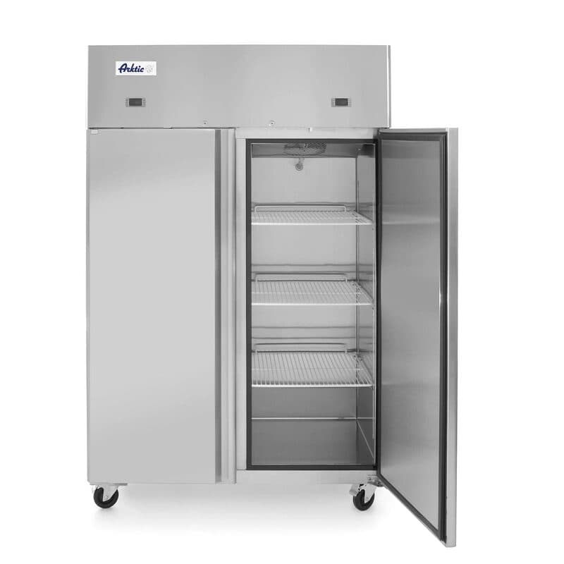 Frigider si congelator profesional Hendi Profi Line cu 2 usi 420+420 L 1200x745x(H)1950 mm otel inoxidabil -2/+8°C, -17˚/-22˚C 700 W 3 rafturi 510x525