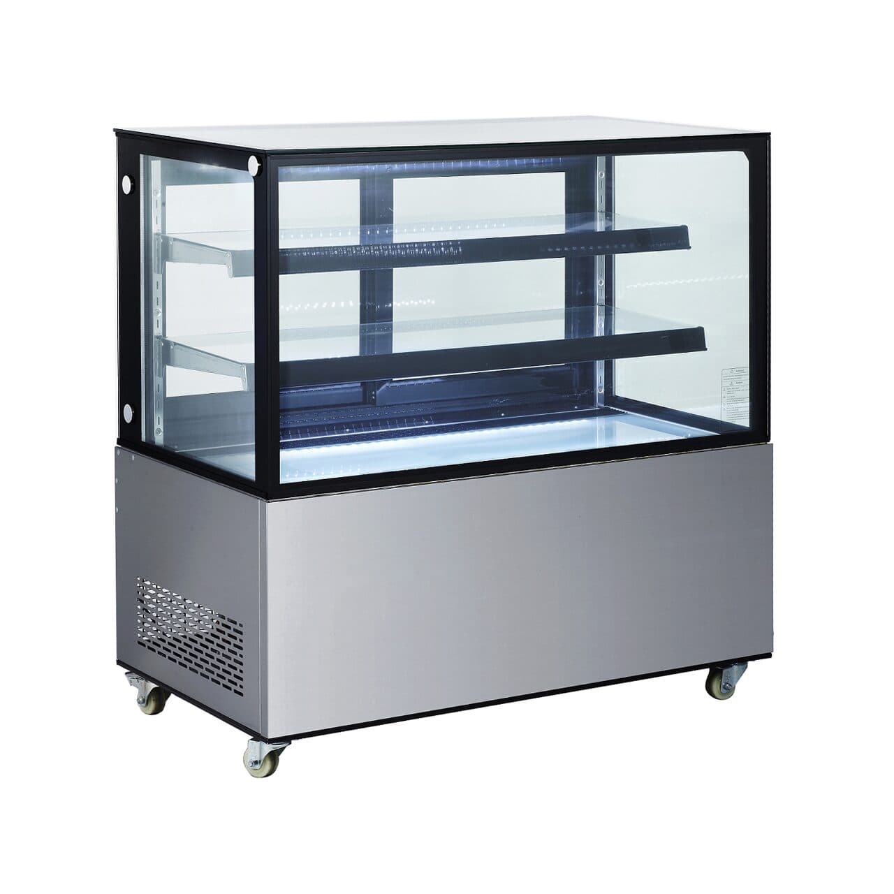 Vitrina frigorifica de prezentare interval temp. 2/6?C, corp inox, 510 litri, 490 W ARKTIC by Hendi, 1515x675x(H)1210 mm, Clasa energetica C