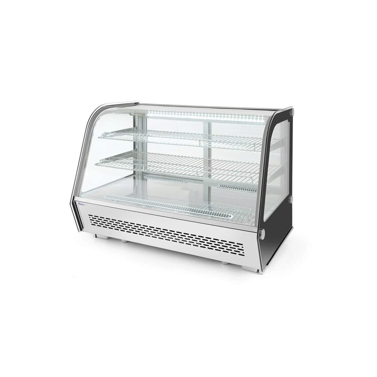 Vitrina rece pt prezentare, 120 lt, interval temp. 0-6 gr C, 160 W, corp inox, ARKTIC by Hendi, 707x570x(H)680mm, Clasa energetica B