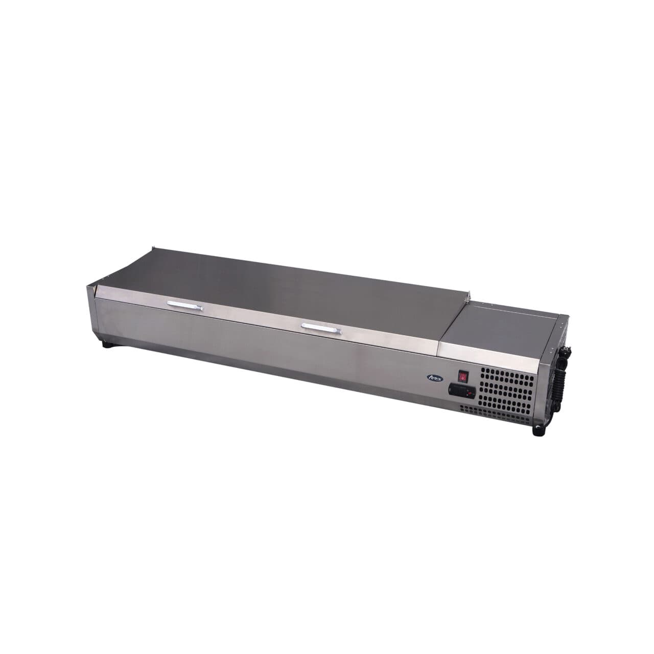 Vitrina frigorifica tip display Inox pentru containere GN 1/3 cu o inaltime maxima de 150 mm Hendi 6x GN1/3 180 W