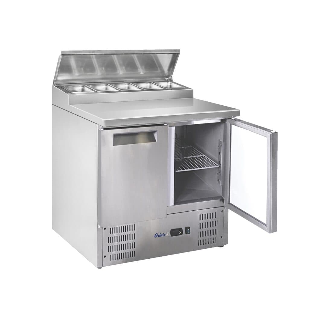 Masa rece cu 2 usi  cu suprastructura,Hendi 900x695x(H)955 mm