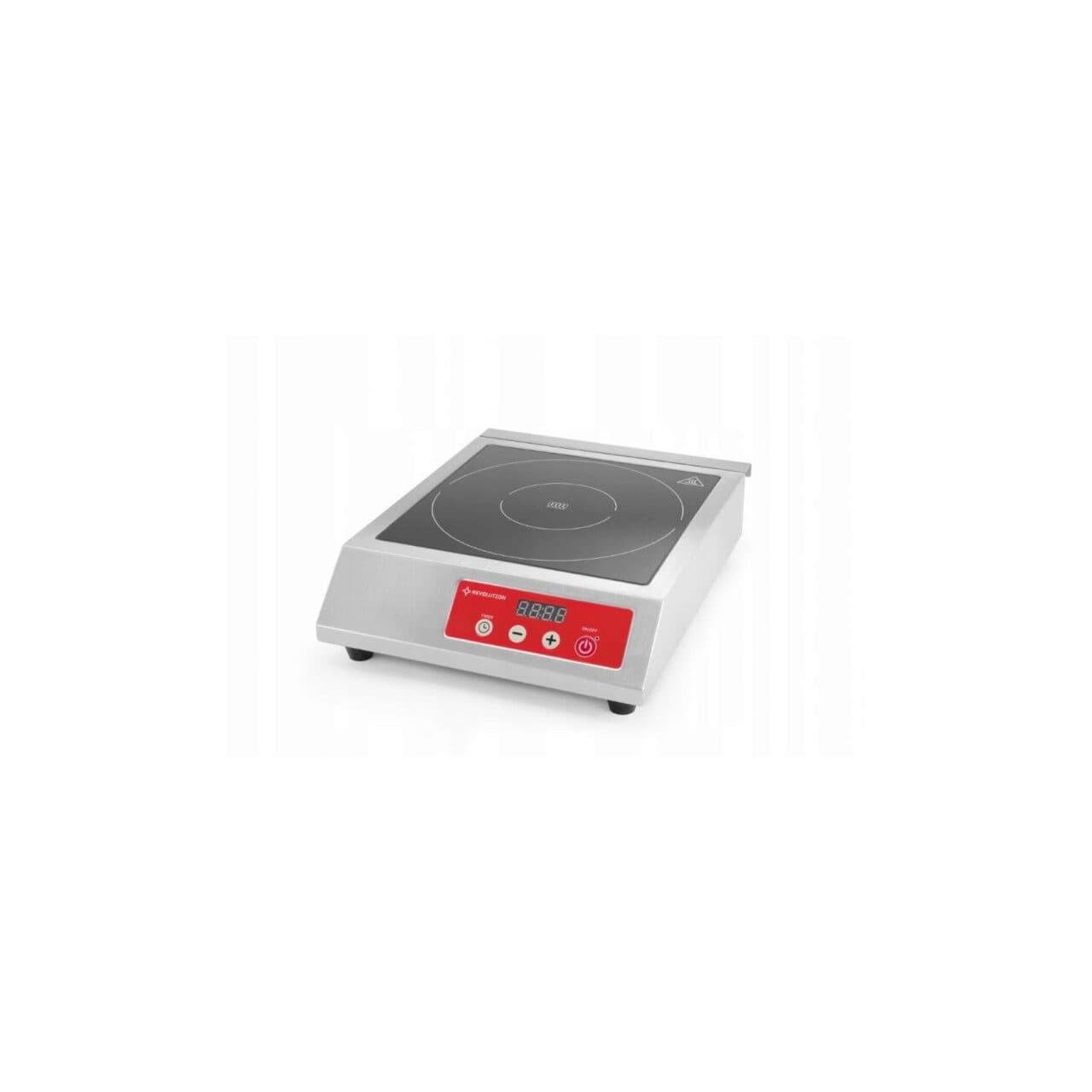 Plita cu inductie profesionala, Hendi Kitchen Line, model 3500W, control digital, corp inox,383x465x (H) 92