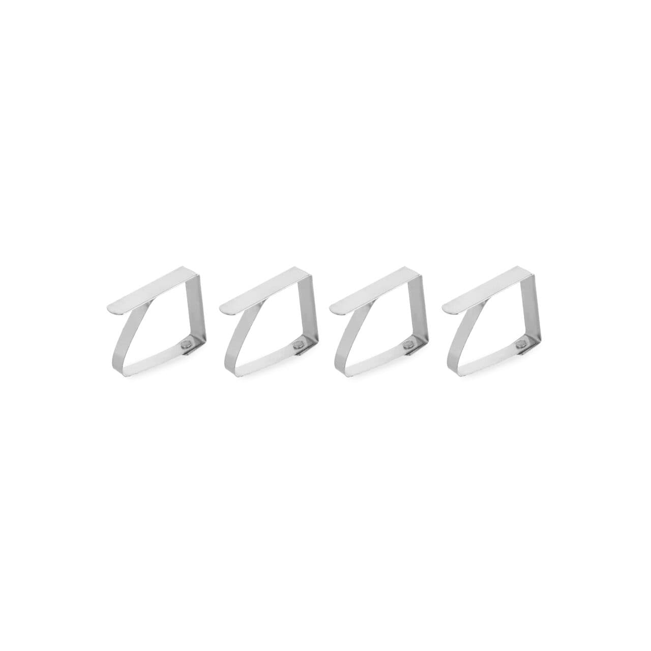 Set 4 bucati cleme pentru prins fata de masa, inox, 50x(H)40 mm, Hendi