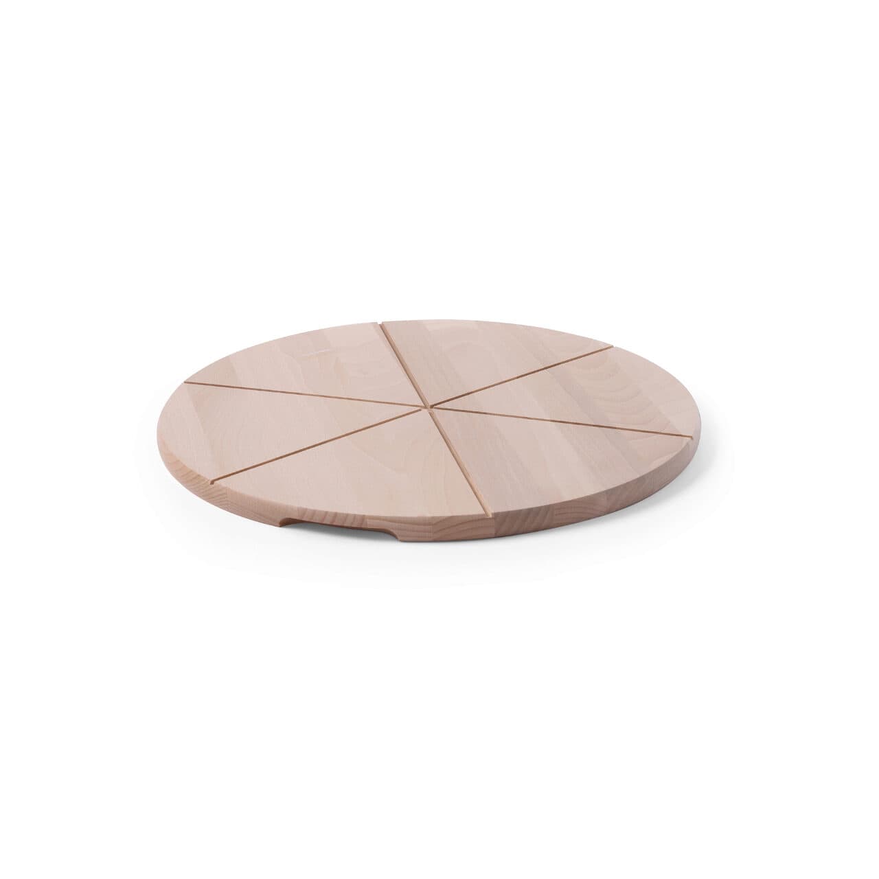 Platou / Planseta pentru pizza, lemn de fag, 400 mm, compartimentata, Hendi