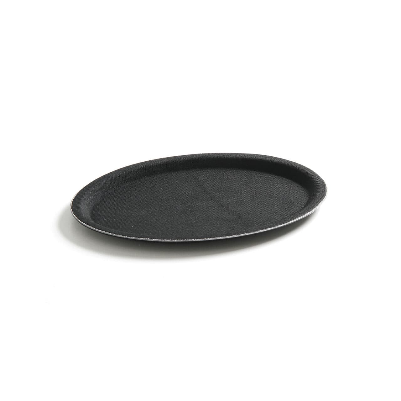 Tava Hendi pentru servire ovala, poliester armat cu fibra de sticla, neagra 200 x 265 mm