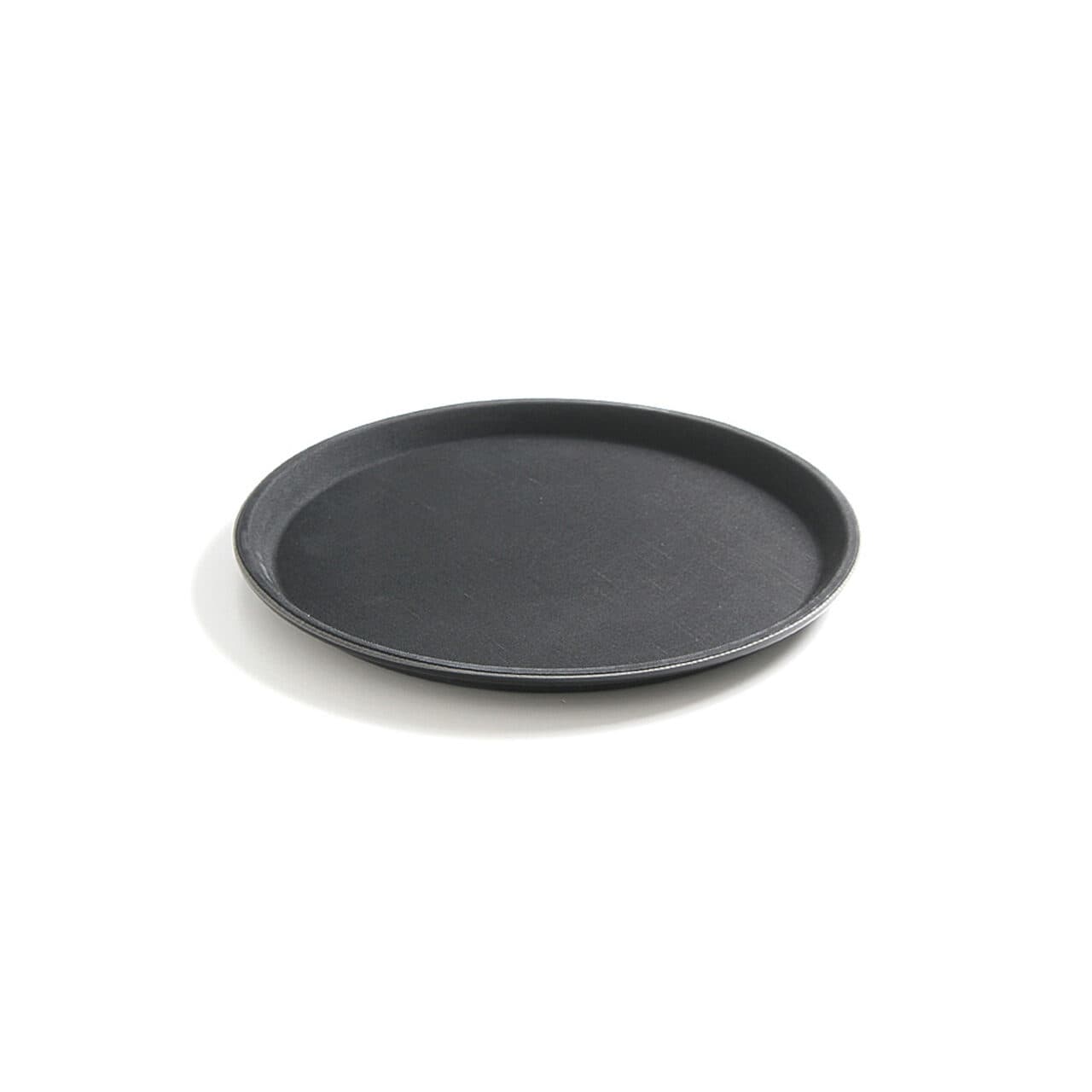 Tava servire rotunda, diam. 46 cm, Hendi, poliester armat cu fibra de sticla cu strat anti-alunecare, neagra