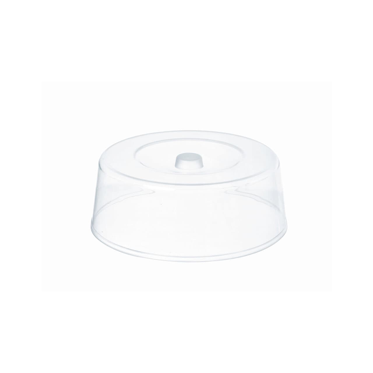 Capac pentru platou tort, Hendi, plastic transparent, diam. 30x(H)11 cm