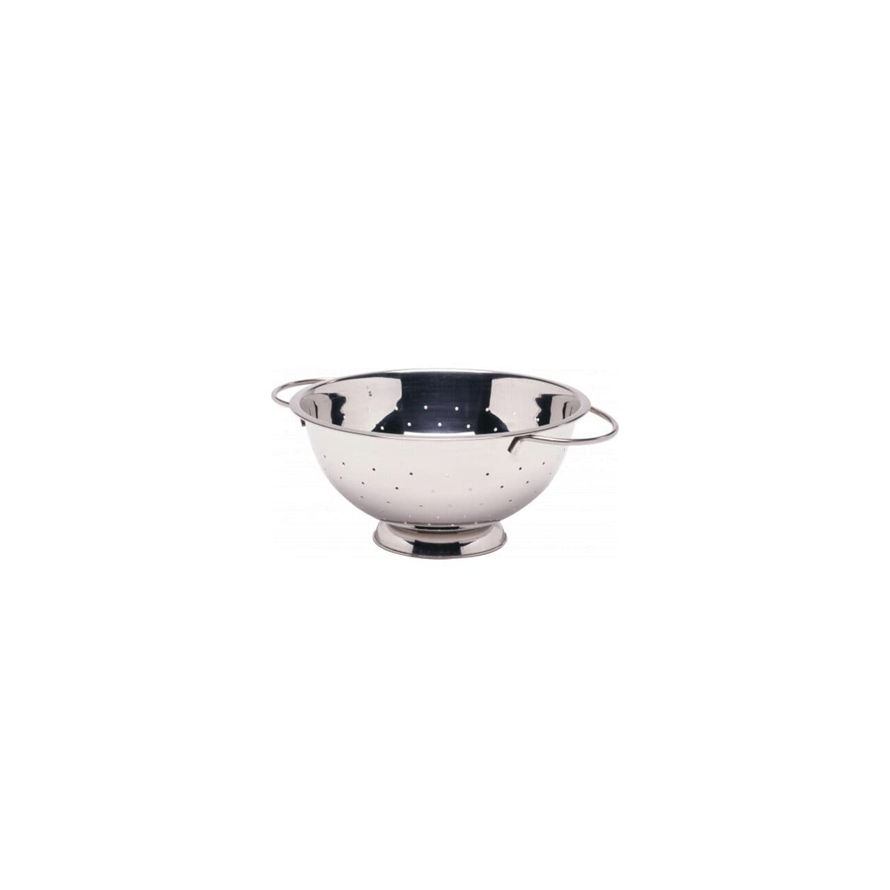 Colander Hendi, otel inoxidabil, cu baza si 2 manere, 280x(H)135 mm