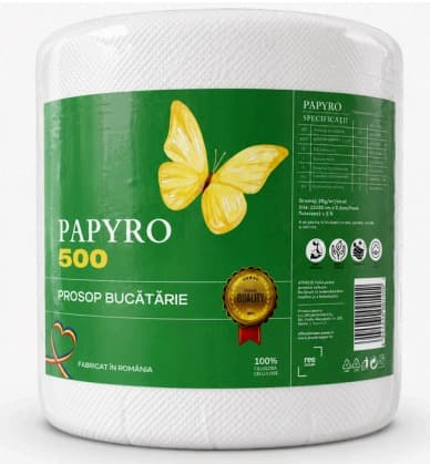 Prosop hartie Papyro 500G,2 Straturi,60M