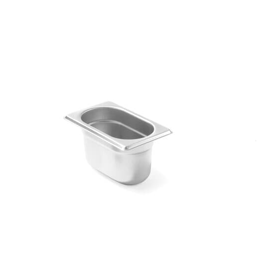 Gastronorm GN 1/9 100 mm 1 lt , gama Budget Line, otel inoxidabil