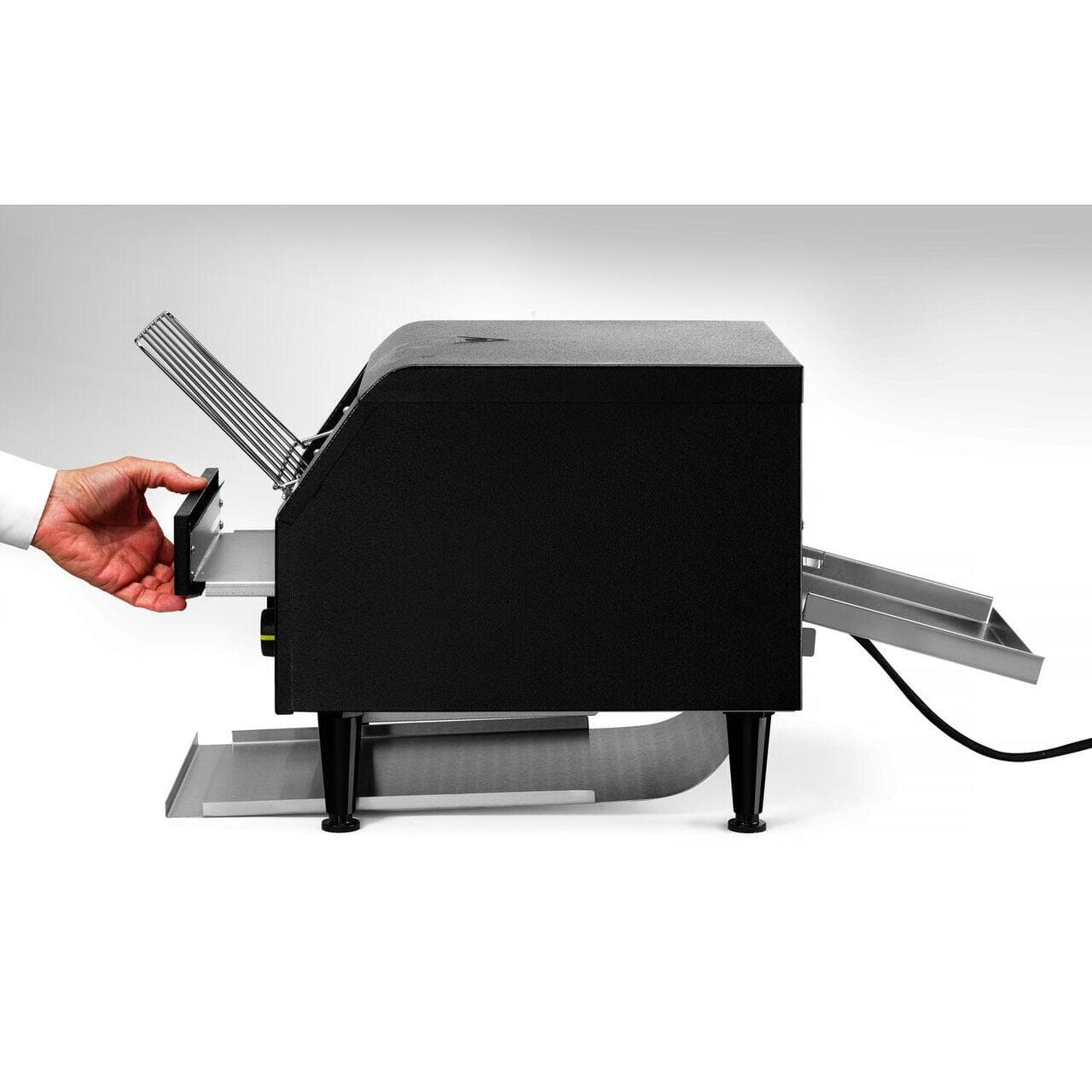 Toaster/prajitor de paine tip tunel dublu, negru, 230V/2240W, 418x368x(H)387 mm