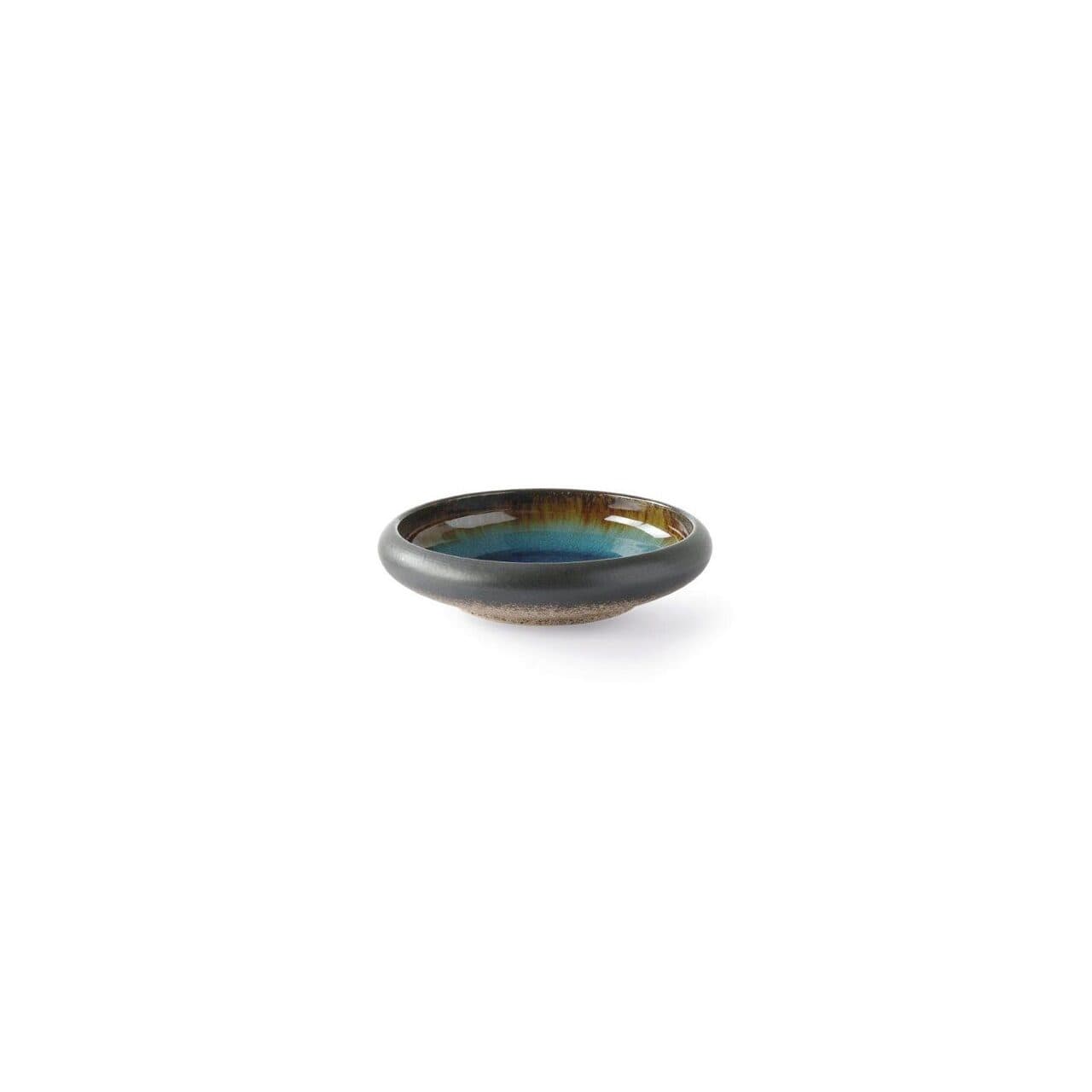 Farfurie Fine Dine pentru supa, colectia Lazur, diametru 203 mm, portelan decorat manual