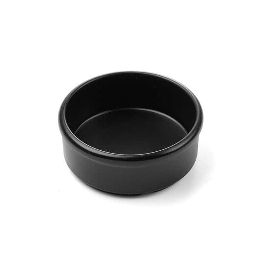 Bol servire aperitive, unt, sos, 80x80x(H)30 mm, din melamina, negru, set 3 buc., Hendi