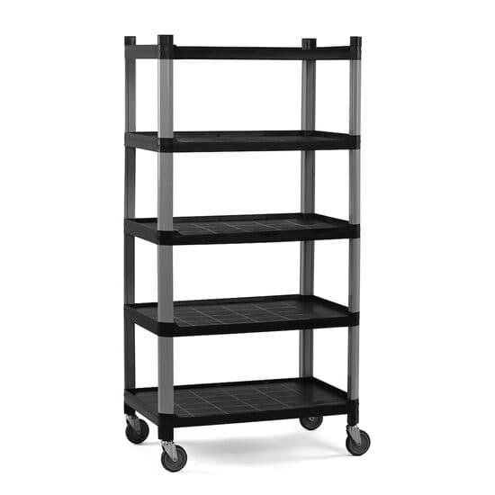 Carucior 5 polite , Black, polipropilena, 800x520x(H)1540mm