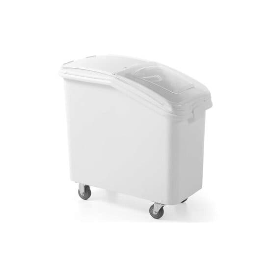 Container pentru alimente uscate, 81 lt, echipat cu capac si 4 roti, Amerbox, 333x743x(H)711 mm