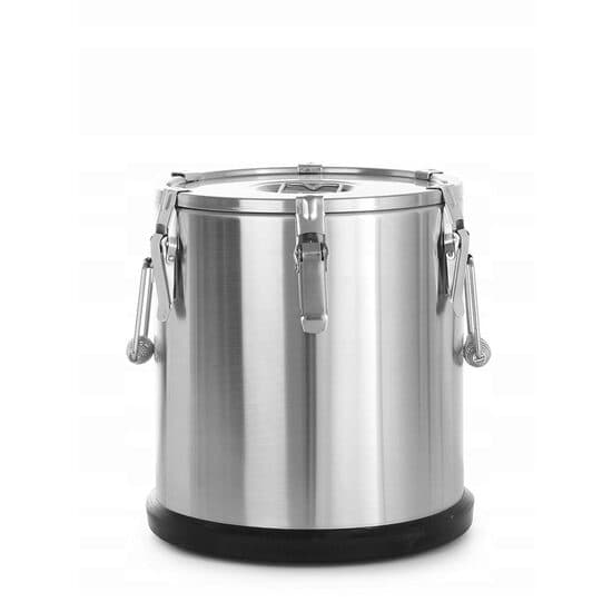 Container pentru transport termoizolant alimente, 50 lt, 480x(H)380 mm, inox, capac dublu securizat