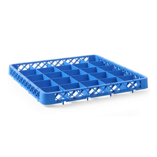Cos universal pentru masina de spalat vase polietilena, Albastru 36 compartimente 500x500x(H)45 mm