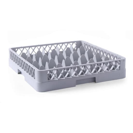 Cos universal pentru masina de spalat vase, polietilena, Gri 36 compartimente, 500x500x(H)104 mm