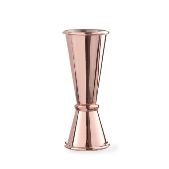 Jigger pentru masurare, otel inoxidabil, 25/50 ml, inox placat cu cupru