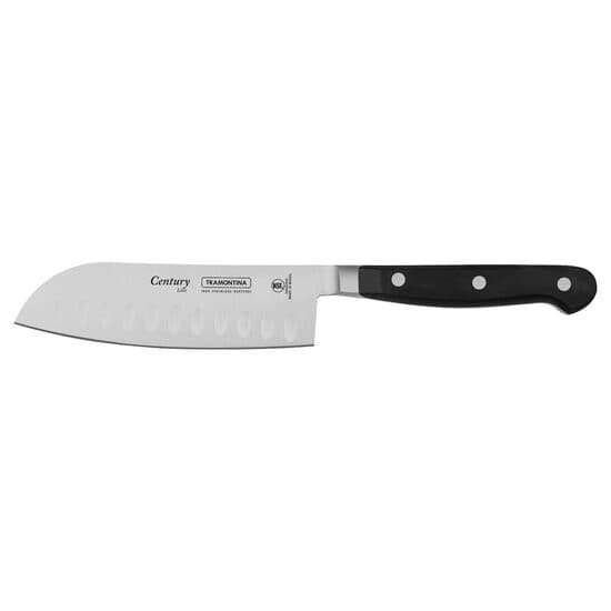 Cutit Century Santoku pentru tocare si feliere , Tramontina, Negru, (L)130mm
