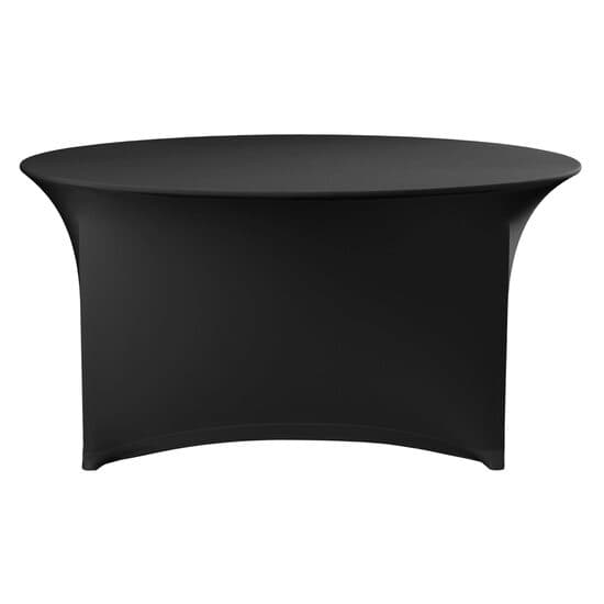 Fata de masa Symposium, diametru 180cm, Negru, , 90% poliester 10% elastan