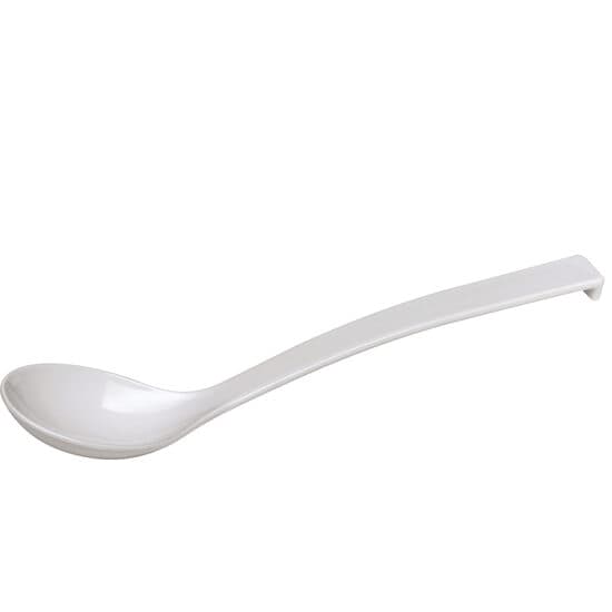 Lingura servire bufet, plastic SAN, alba, lungime 33.5 cm, 60 ml