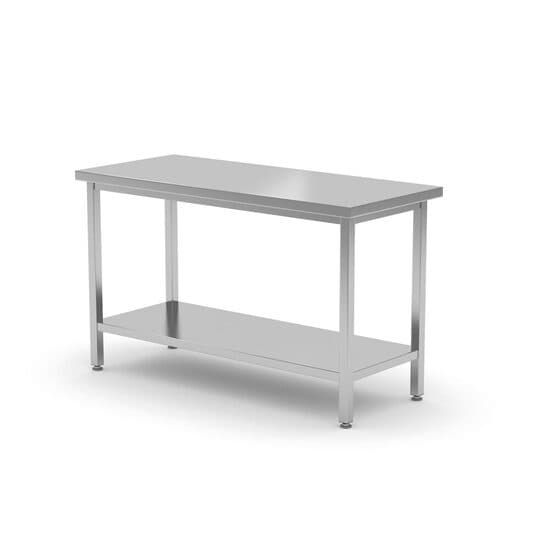 Masa de lucru ranforsata cu raft, adancime de 700 mm, Kitchen Line, 800x700x(H)850mm