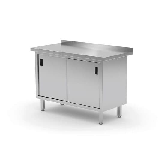 Masa de lucru tip dulap de perete cu usi glisante ,sudat, Profi Line, 1200x600x(H)850mm