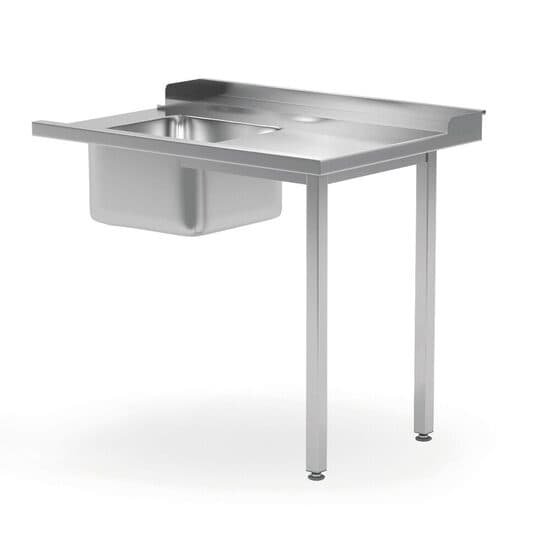Masa prespalare cu o cuva pe stanga, pentru masina de spalat 1200x600x(H)850 mm, atasare pe partea dreapta