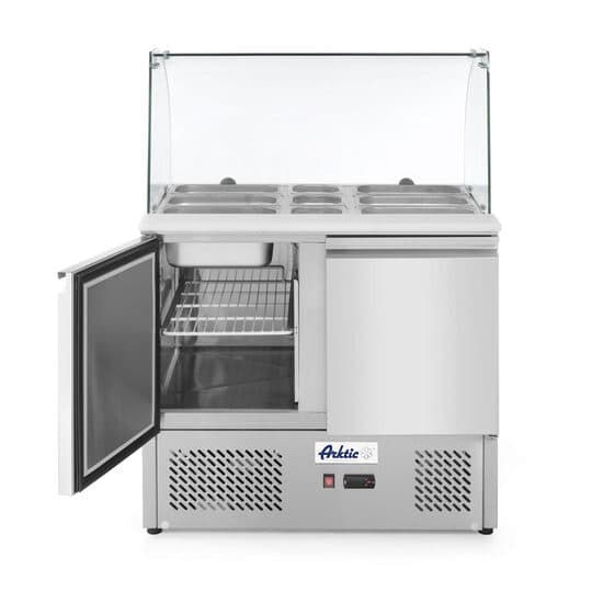 Masa rece cu 2 usi profesionala si afisaj 300 L ARKTIC 2 rafturi 335x570 mm incluse interval temperatura -2/+8 gr C 310 W